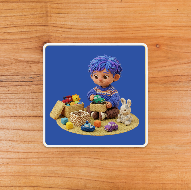 Stickers en madera natural
